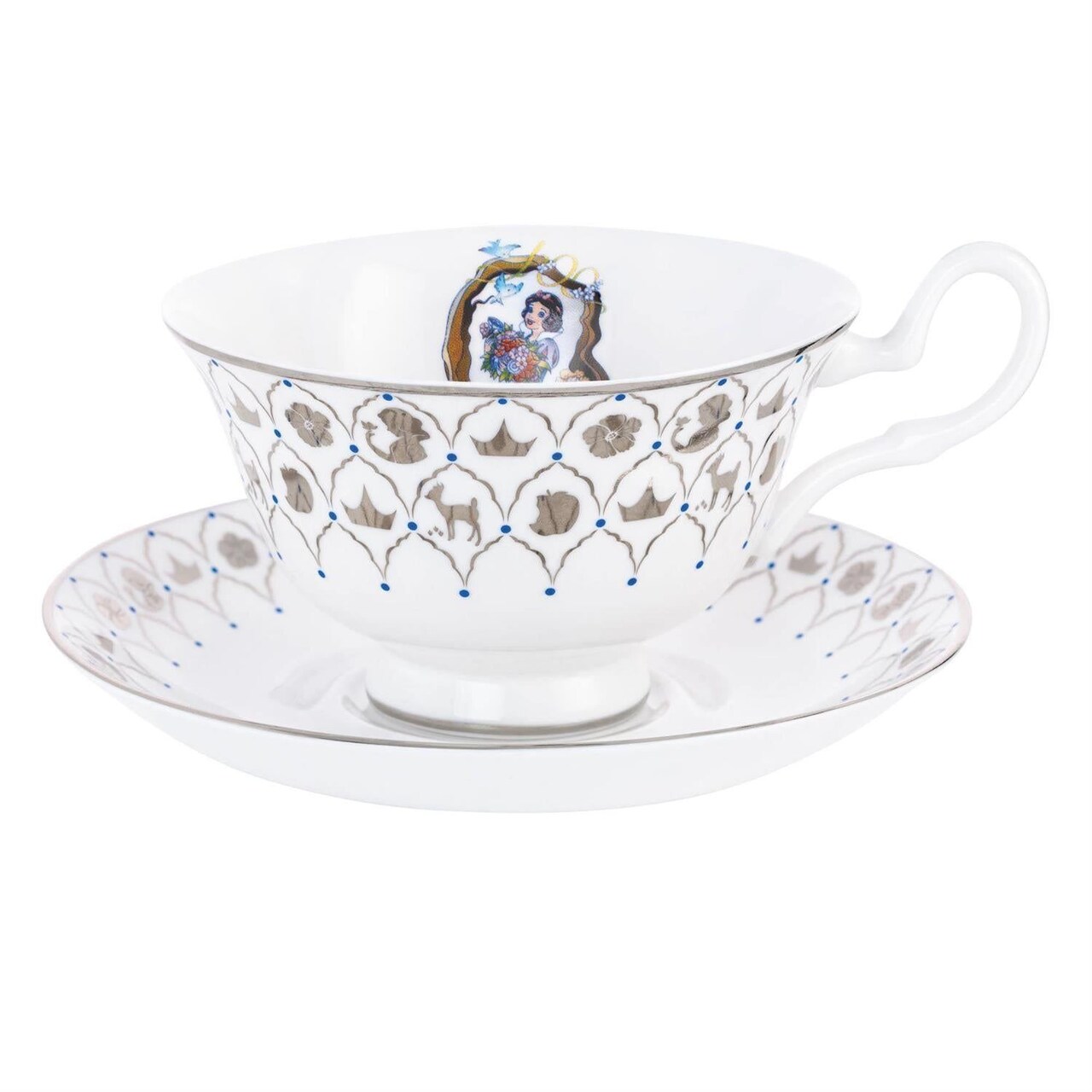 Disney English Ladies: D100 Snow White Decorative Cup & Saucer